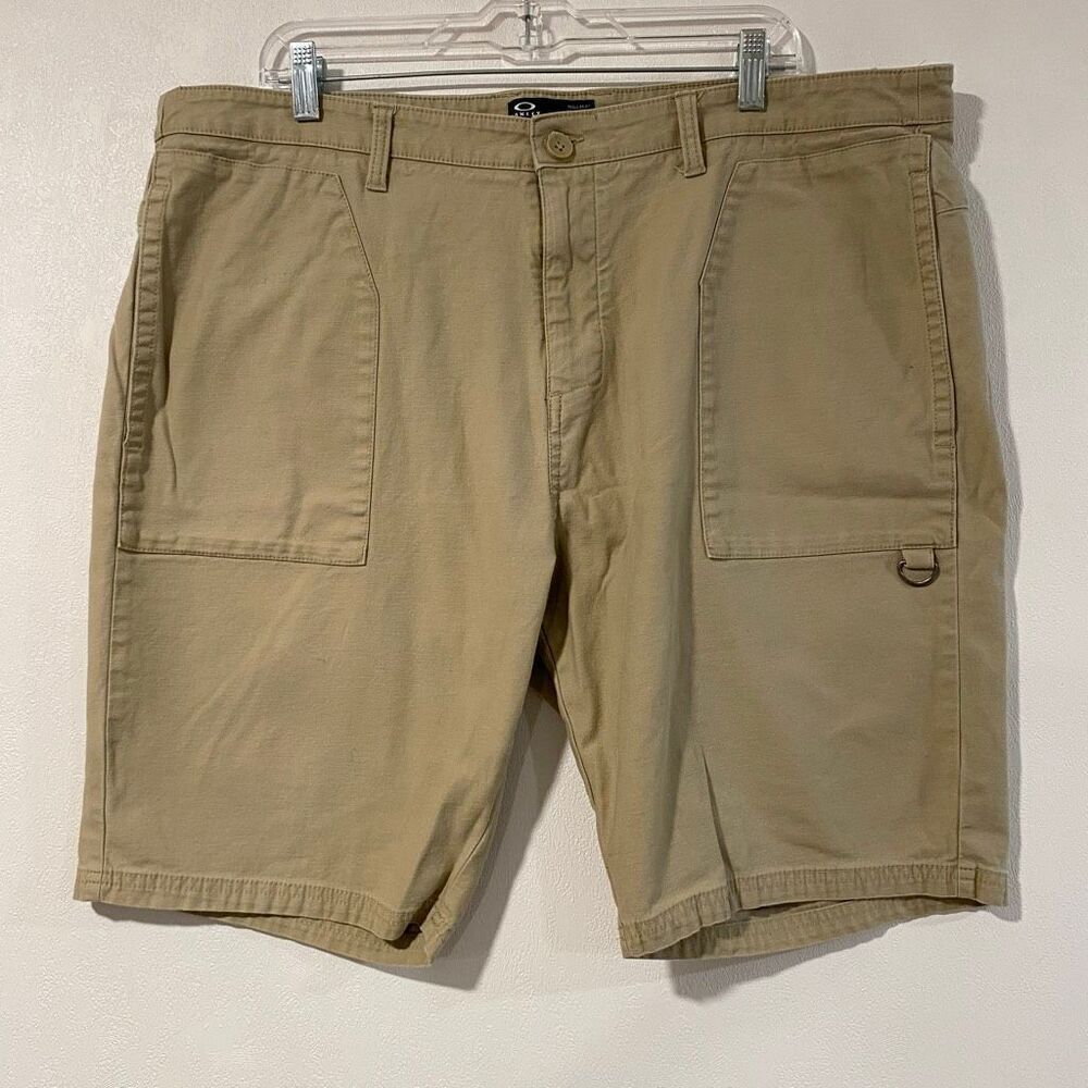 Oakley Regular Fit Cargo Shorts Men’s 40 – Khaki Utility Outdoor Work Shorts